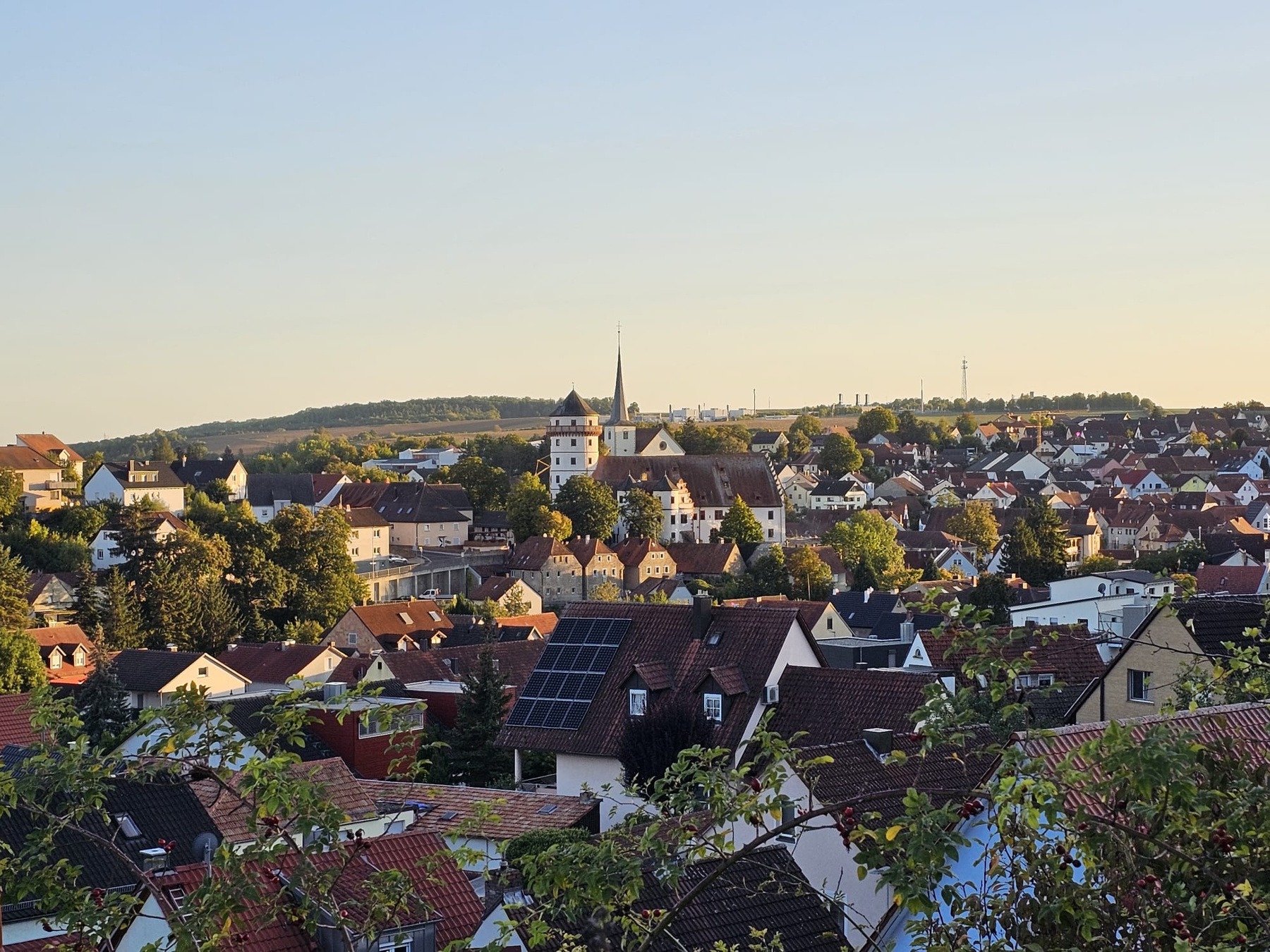 Blick über die Dächer von Rimpar